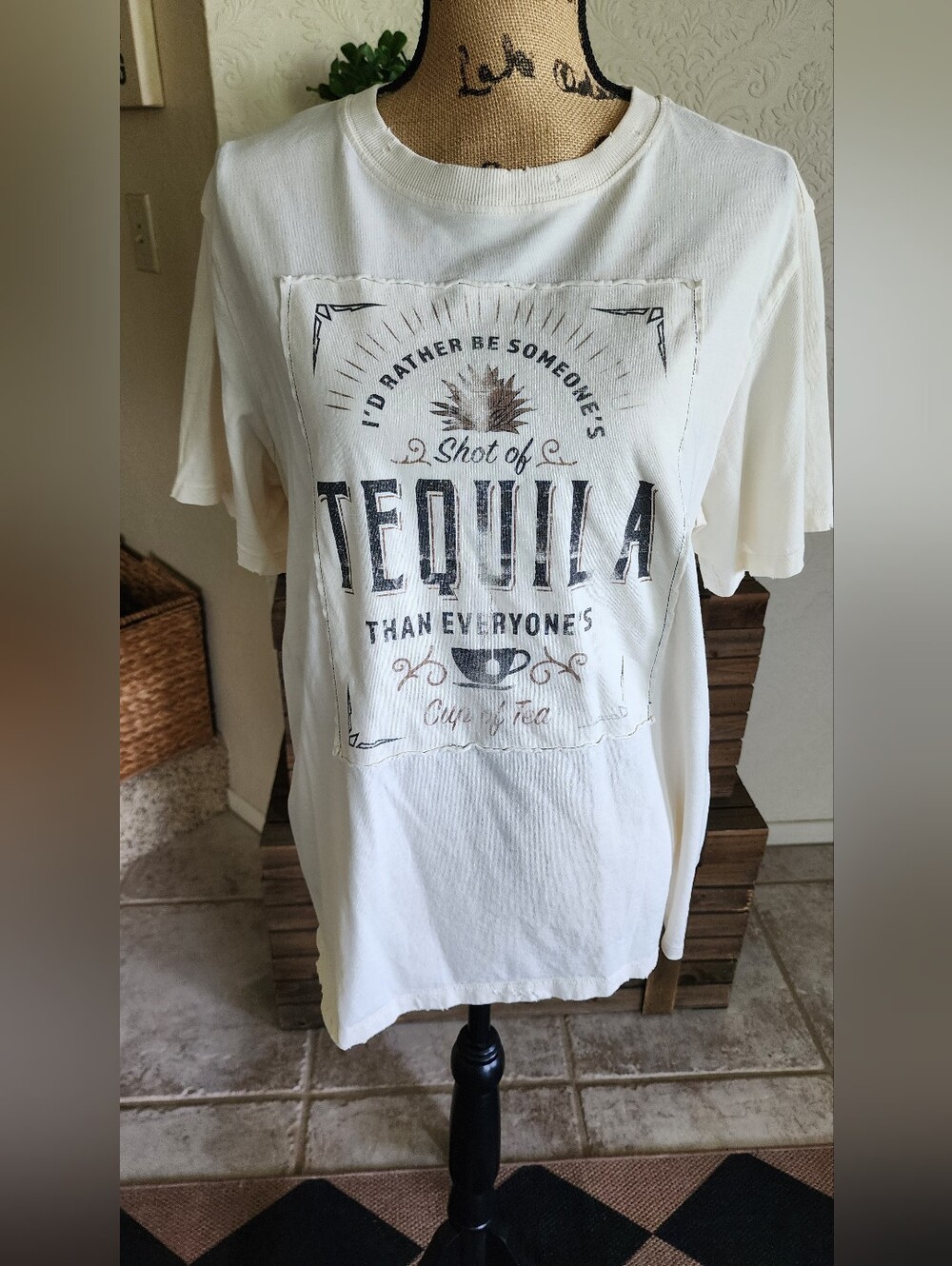Graphic Tequila Print Womens T-Shirt